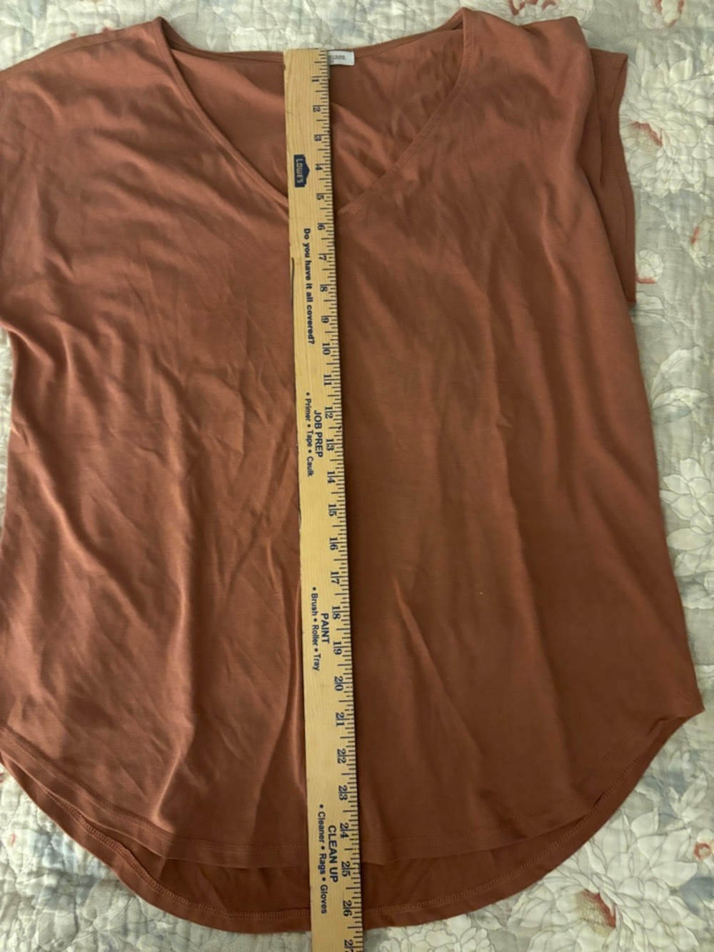 Green Envelope Short Sleeve Top - Terracotta - Picture 7 of 7